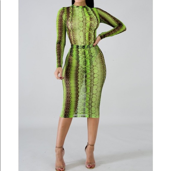 Neon snake print set - Picture 3 of 3